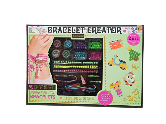 صورة مجموعة أدوات لصنع الأساور، خرز يناسب لعمر 5 سنوات فما فوق